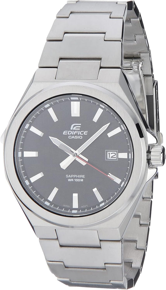 HOTCasio Edifice Men's Quartz Date Indicator Sapphire Crystal 100M Water Resistant Watch EFB-108D-1AV