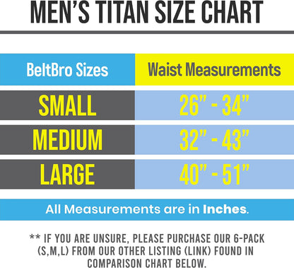 HOTBeltBro Titan No Buckle Elastic Belt For Men — Fits 1.5 Inch Belt Loops, Comfortable and Easy To Use