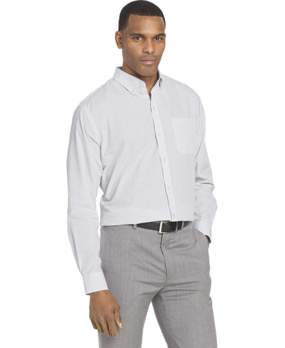HOTVan Heusen Men's Regular Fit Oxford Solid Buttondown Collar Dress Shirt