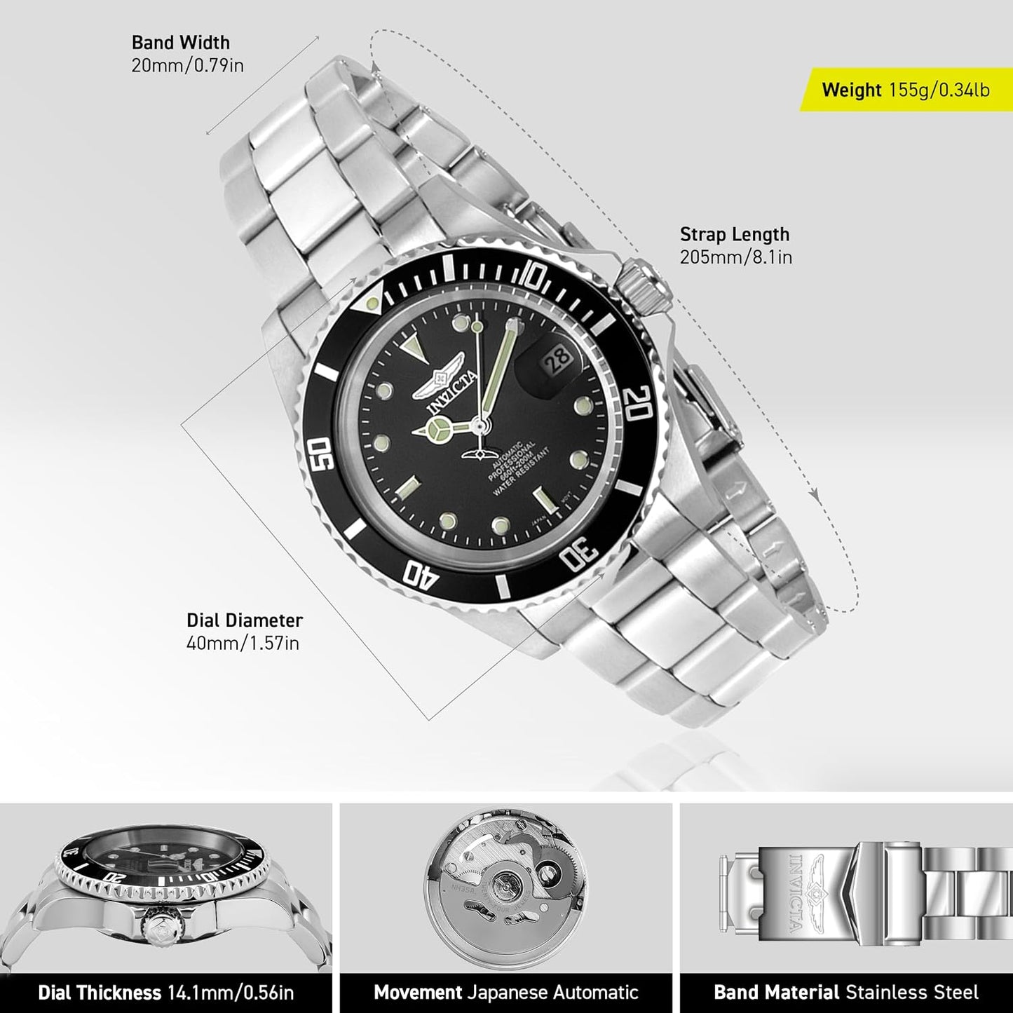 HOTInvicta Men's 5053 Pro Diver Collection Automatic Watch