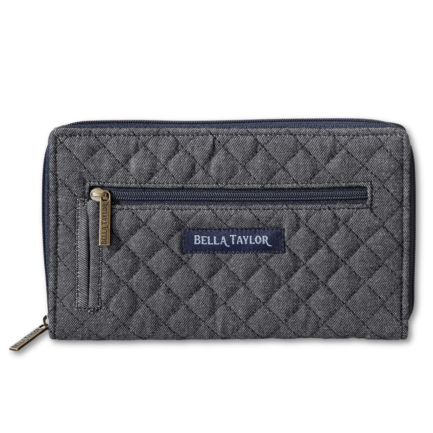 HOTBella Taylor Wrist Strap Wallet, Quilted Wristlet for Women | Lightweight, RFID blocking wristlet wallet, 11 card organizer, 4 cash/receipt slots, secure zipper, holds more, stays slim