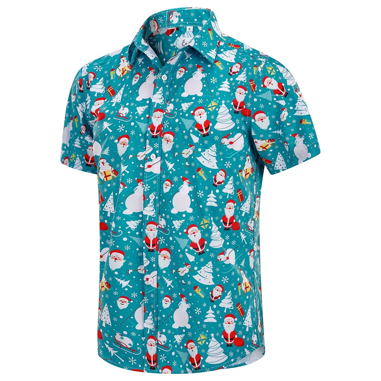 HOTEUOW Men's Hawaiian Shirt Short Sleeve Printed Button Down Beach Shirts