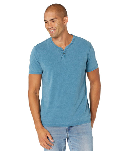 HOTLucky Brand Men's Venice Burnout Notch Neck Tee Shirt
