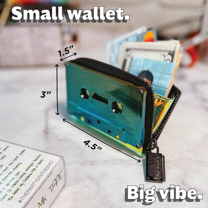 HOTFydelity Cute Retro Cassette Tape Wallet Kawaii Cool Gifts for Women Purse