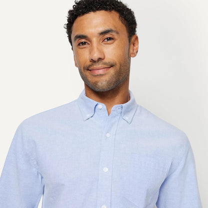 HOTAmazon Essentials Men's Long-Sleeve Pocket Oxford Shirt