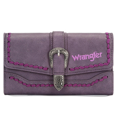 HOTMontana West Wrangler Wallets for Women Western Buckle RFID Blocking Wallet Credit Card Holder