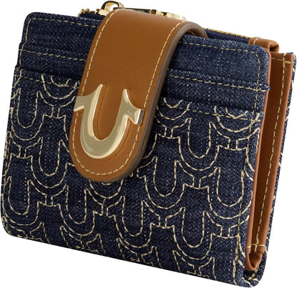 HOTTrue Religion Women's Mini Wallet, Dark Denim, One Size