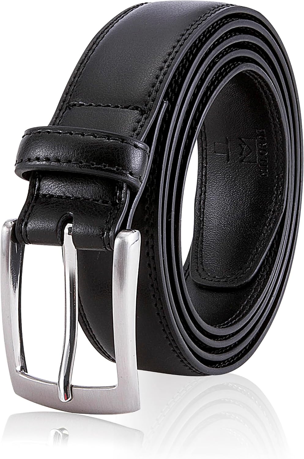 HOTMILORDE Men's Genuine Leather Dress Belt, Handmade, 100% Cow Leather, Fashion & Classic Designs for Work Business and Casual