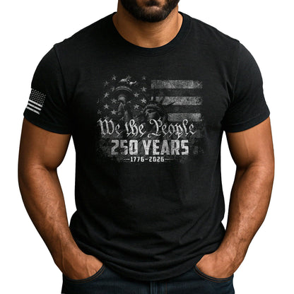 HOT250 Year American Anniversary Shirt, Patriotic Shirts for Men | Comfortable, stylish apparel featuring a commemorative American theme for patriotic occasions and everyday wear