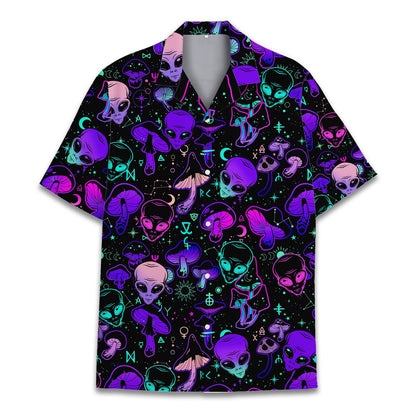 HOTTropical Bigfoot Hawaiian Shirts for Men Women, Sasquatch Summer Beach Button Down Short Sleeve