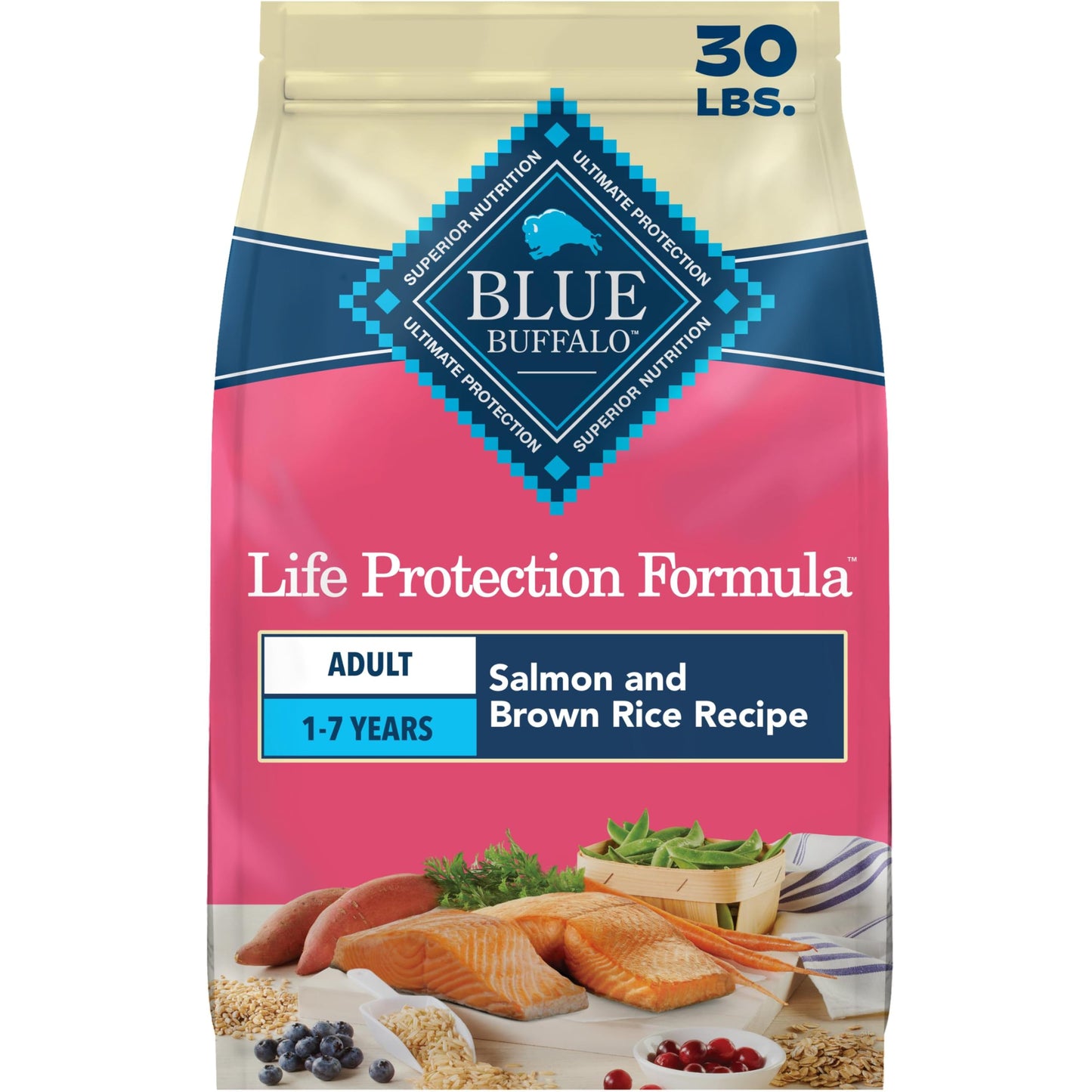 HOTBlue Buffalo Life Protection Formula Chicken Adult Dry Dog Food, 34 lb | Real Chicken #1 Ingredient, Supports Immunity with Antioxidant-Rich LifeSource Bits, Promotes Healthy Muscle Development