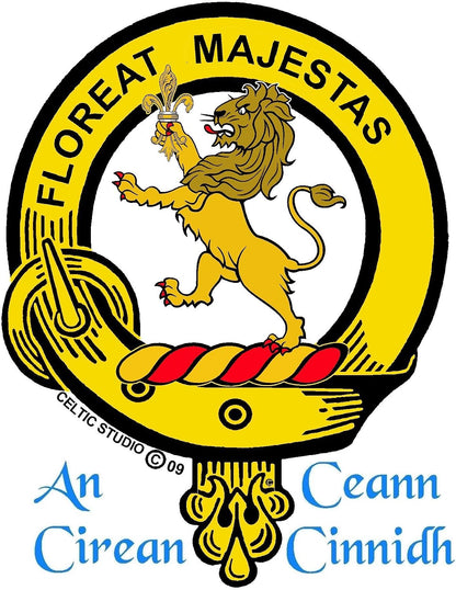 HOTBrown Scottish Clan Crest Badge Sporran