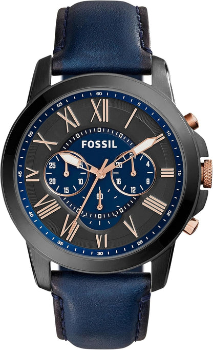 HOTFossil Men's Watch, Grant Quartz Stainless Steel Chronograph Watch for Men