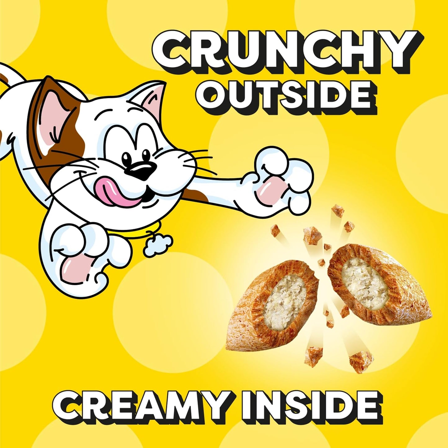 HOTTemptations MixUps Crunchy and Soft Cat Treats, Cookout Flavor, 30 oz | Chicken, liver & beef flavors, under 2 calories per treat, 100% complete & balanced for adult cats, resealable stay-fresh tub