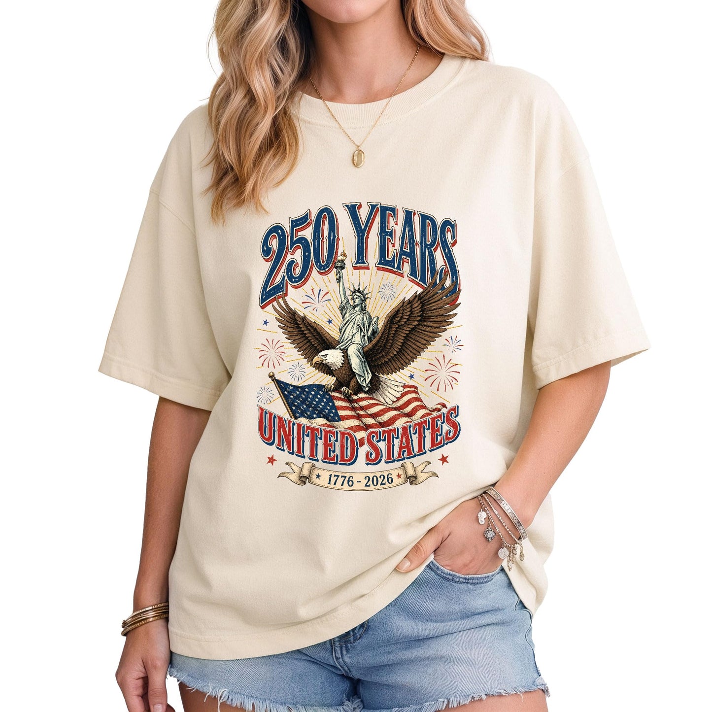 HOTPatriotic Shirts for Men, USA Eagle Graphic Shirts for Men | Mark 250 years of American spirit with these unique commemorative tees, designed for bold style and lasting comfort