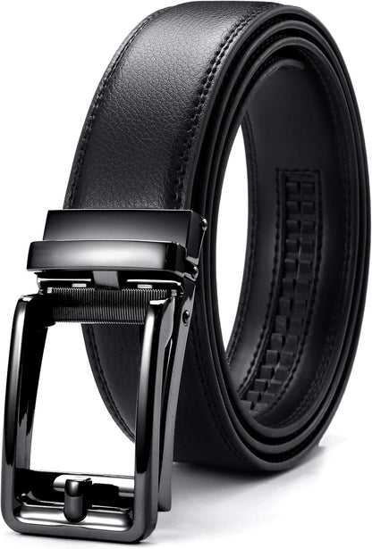 HOTCHAOREN Click Belts for Men - Mens Ratchet Belt 1 3/8" for Dress Pants - Perfect Companion to Men's Oxfords