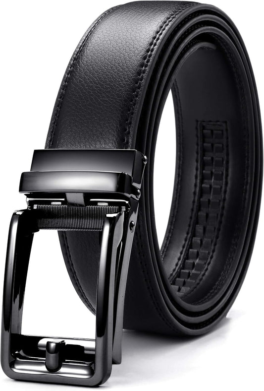 HOTCHAOREN Click Belts for Men - Mens Ratchet Belt 1 3/8" for Dress Pants - Perfect Companion to Men's Oxfords