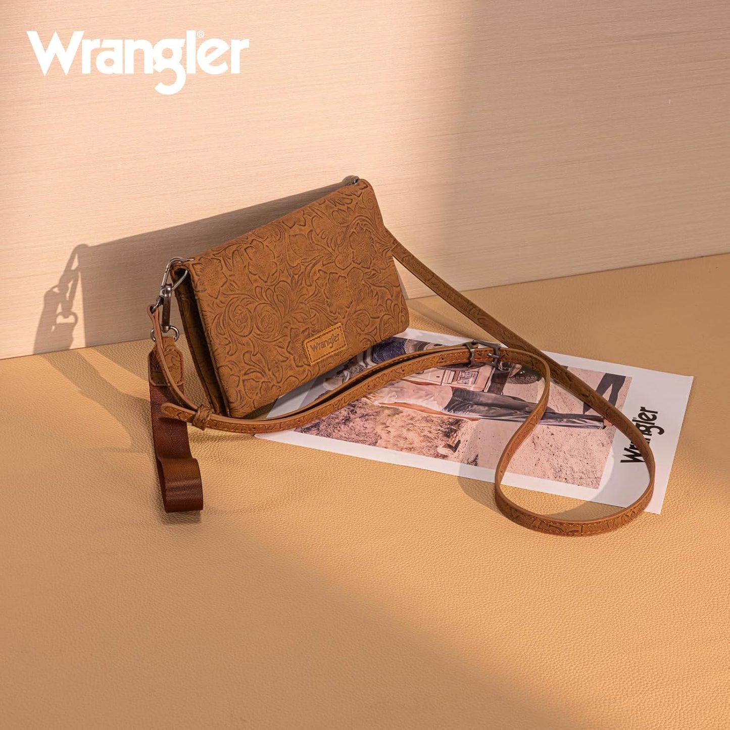 HOTWrangler Crossbody Wallet Small Purse Womens Wristlet Wallet RFID Blocking Bifold Clutch Credit Card Holder Purse
