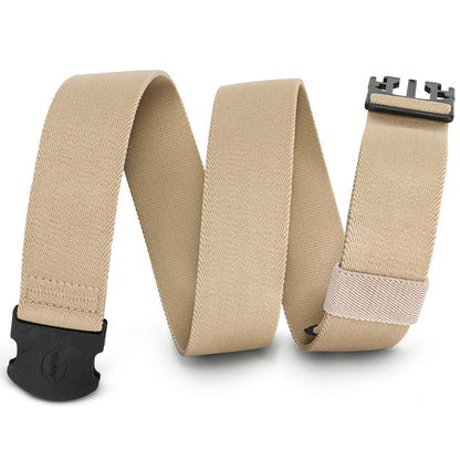 HOTWHIPPY Mens Elastic Stretch Belt Unisex Adventure Web Belt for Women Men with Non-Metal Buckle Adjustable Belts