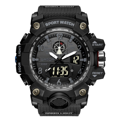 HOTKXAITO Men's Watches Sports Outdoor Waterproof Military Wrist Watch Date Multi Function Tactics LED Alarm Stopwatch