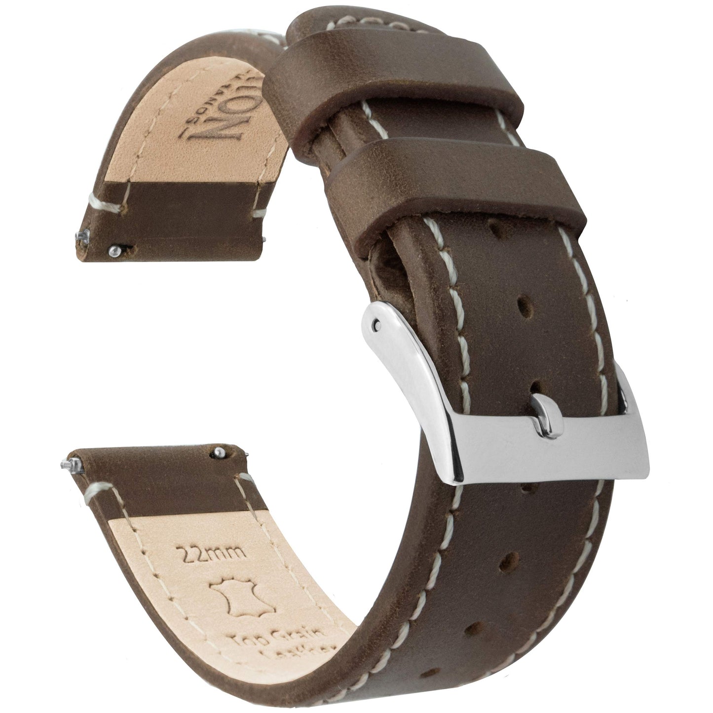 HOTBARTON WATCH BANDS - Top Grain Leather Watch Bands Compatible with Apple Watch Models - 1, 2, 3, 4, 5, 6, 7, 8, 9, 10, SE, Ultra & Ultra 2