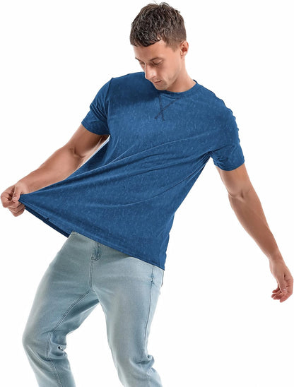 HOTKLIEGOU Men's T-Shirts - Premium Cotton Crew Neck Tees S - 4XL