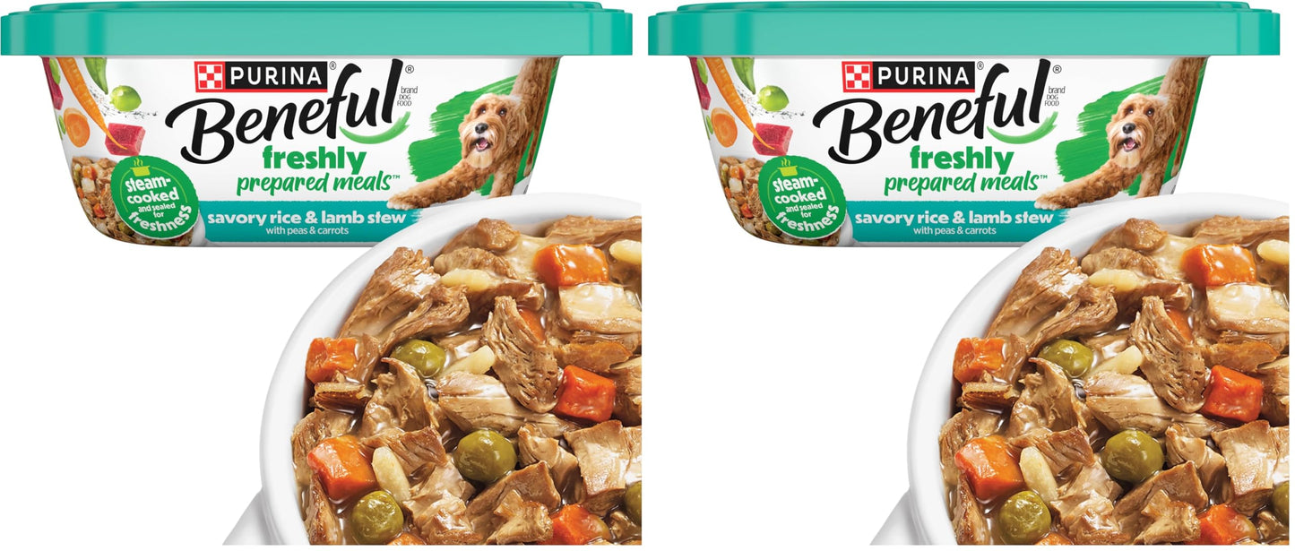HOTPurina Beneful Gravy Wet Dog Food Variety Pack, Prepared Meals Stew - (12) 10 oz. Tubs