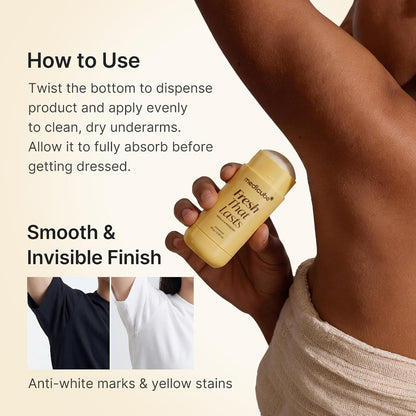 HOTmedicube Kojic Acid & Turmeric Aluminum-Free Deodorant for Women & Men | Vanilla & Pistachio Perfumed Stick - All-Day Odor Protection, Underarm Brightening Care, Korean Skincare, 2.92 oz.
