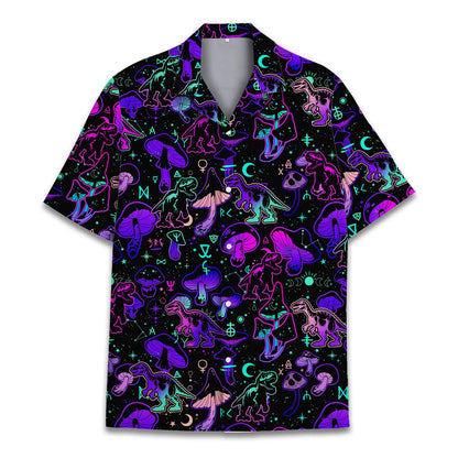 HOTTropical Bigfoot Hawaiian Shirts for Men Women, Sasquatch Summer Beach Button Down Short Sleeve