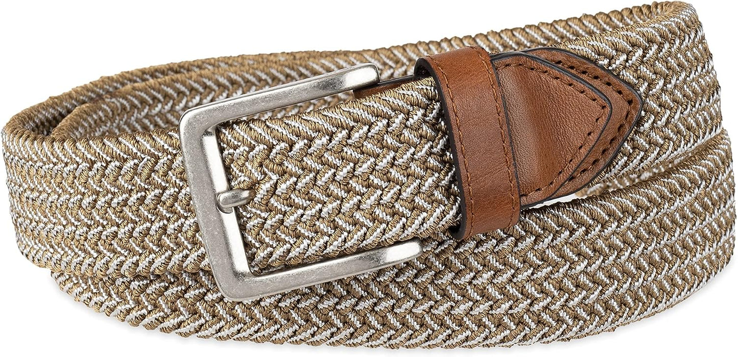 HOTTommy Bahama Men's Two Tone Stretch Web Belt