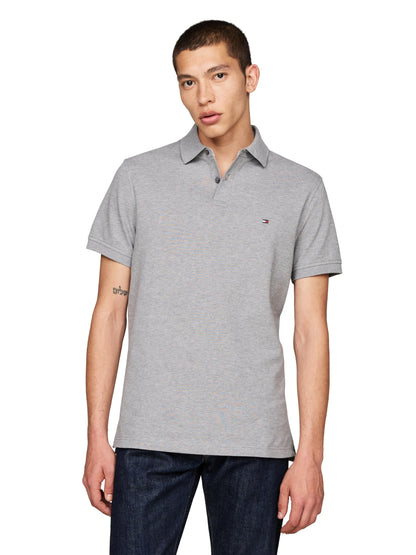 HOTTommy Hilfiger Men's Short Sleeve Polo Shirts in Classic Fit with Stretch and Organic Pique Cotton