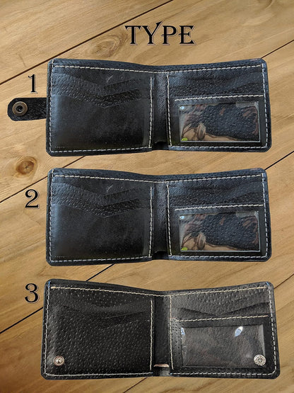 HOTDragon Wallet, Animal, Dragon War Wallet, 3D Genuine Leather Wallet, Carving Wallet, Bifold Wallet, Biker Wallet, Animal Wallet, Airbrush Art, Custom wallet, Tooled Wallet, A