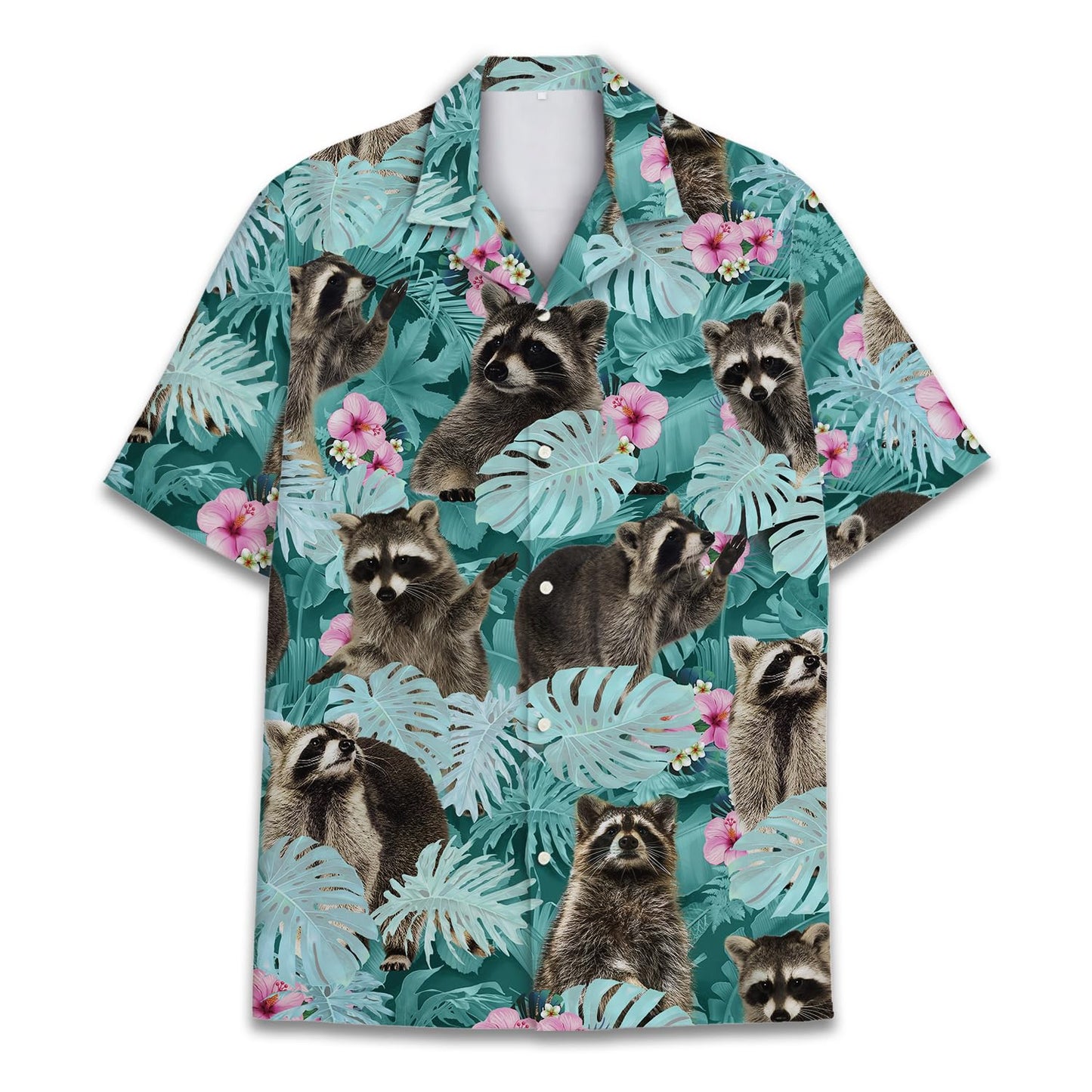 HOTTropical Bigfoot Hawaiian Shirts for Men Women, Sasquatch Summer Beach Button Down Short Sleeve