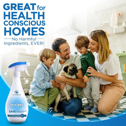HOTPooph Pet Odor Eliminator, 32oz - Eliminates Odors at the Molecular Level, Dogs, Cats, Freshener, Eliminator, Urine, Poop, Pee, Deodorizer, Nature’s, Puppy, Fresh, Clean, Furniture, Potty