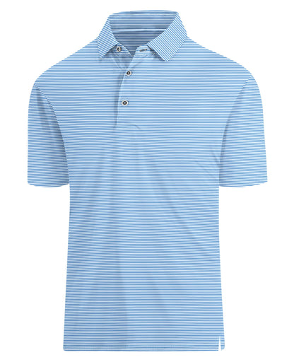 HOTHodaweisolp Golf Shirts for Men Dry Fit Print Moisture Wicking Performance Short Sleeve Polo Shirt