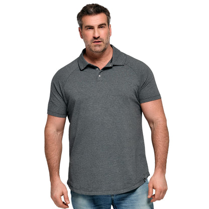 HOTSTRONGSIZE Big and Tall Polo Shirts for Men – Golf Shirt with Snap Buttons | Longer Length Shirt with Curved Hem