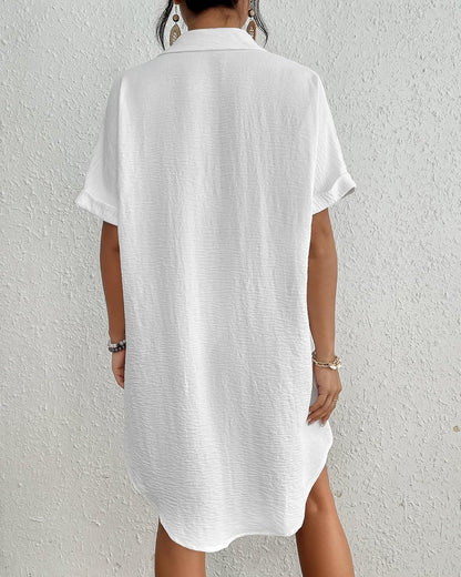 HOTBsubseach Women Swimsuit Coverup Shirt Dress Button Down Bathing Suit Cover Up Beach Vacation Outfits
