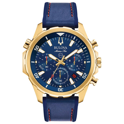 HOTBulova Men's Marine Star Series B Stainless Steel 6-Hand Chronograph Quartz Watch, 100M