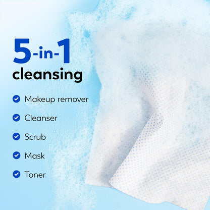 HOTOlay Makeup Remover Wipes, Daily Facials Deep Clean Face Cleanser for Normal to Oily Skin, Alcohol & Fragrance Free, Soft Face Wash Towels, Travel Essentials for Women, Convenient Dry Cloths, 66 ct