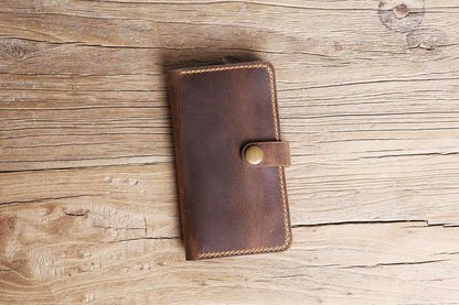 HOTPersonalized leather galaxy S23 S22 S21 Plus Ultra case wallet, vintage rustic genuine leather cases for galaxy S23 Ultra GS05MW