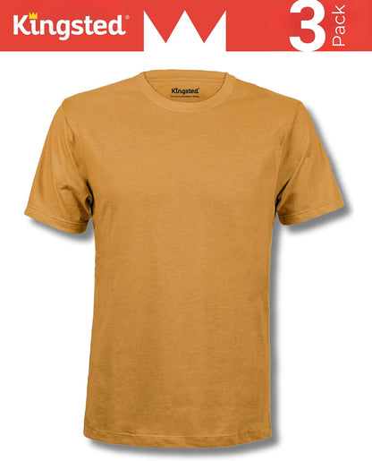 HOTKingsted T-Shirts for Men Pack - Royally Comfortable - Super Soft Premium Fabric - Well-Crafted Classic Tee