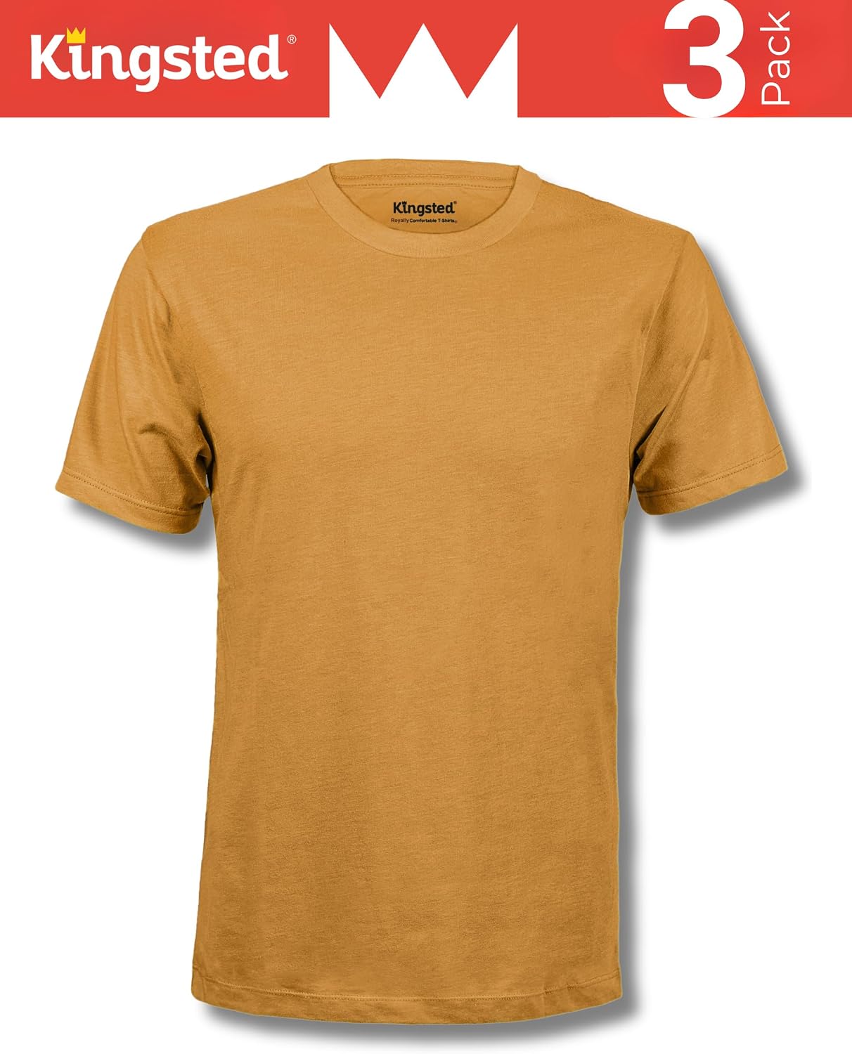 HOTKingsted T-Shirts for Men Pack - Royally Comfortable - Super Soft Premium Fabric - Well-Crafted Classic Tee