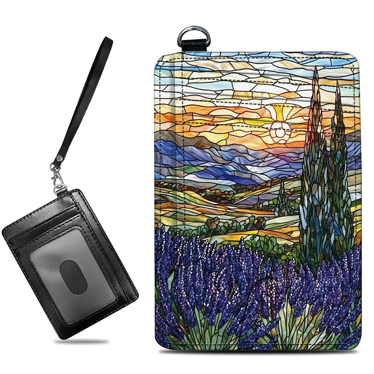 HOTCute Credit Card Holder with Zipper, Crow Skull RFID-Blocking Card Case Small Wallet for Women Men, Multi-slot Card Organizer Case Travel Accordion Wallet