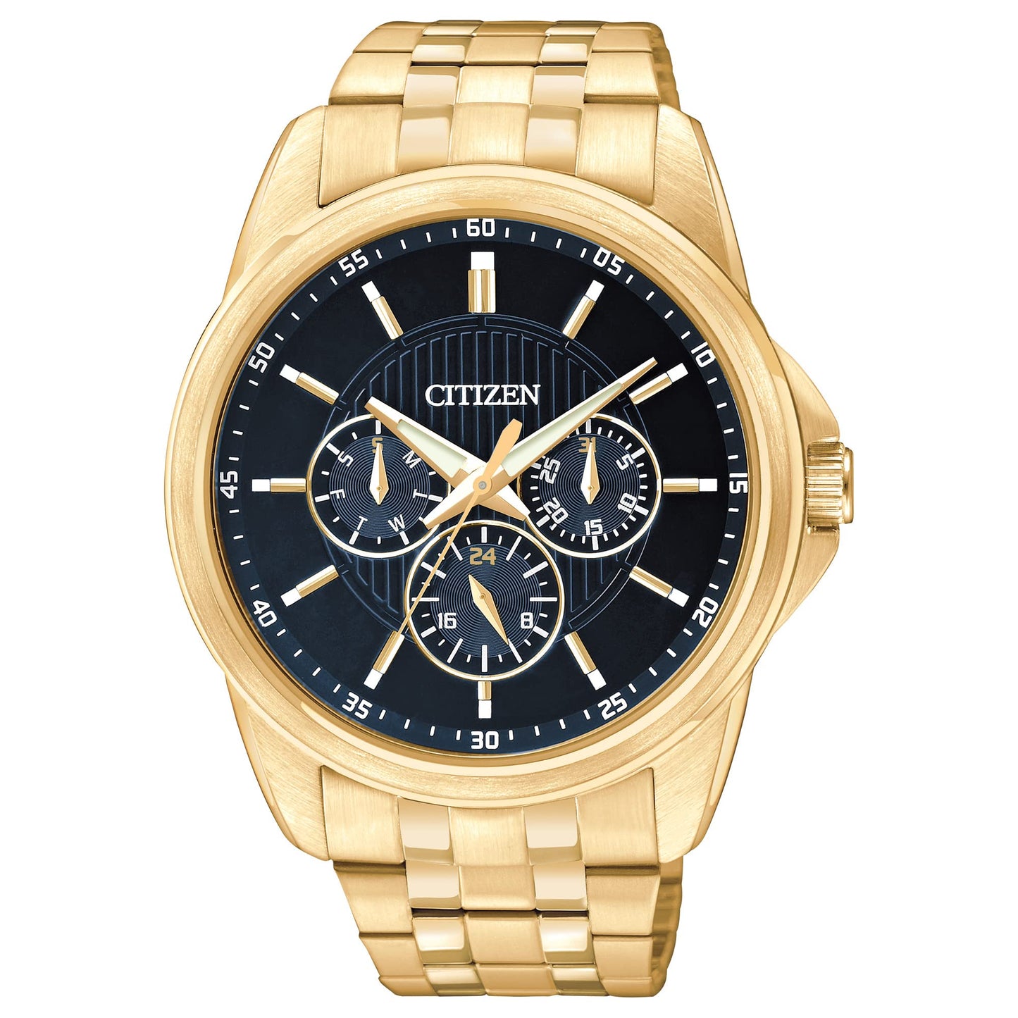HOTCitizen Quartz Mens Watch, Stainless Steel, Classic