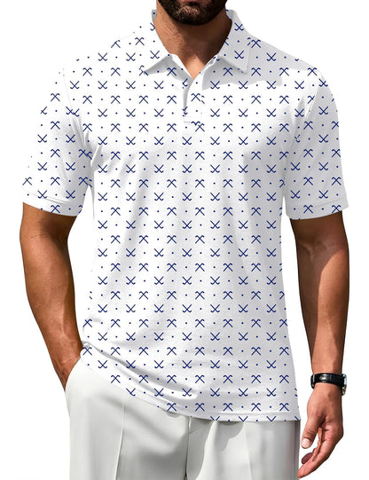 HOTPoriff Mens Polo Shirts Short Sleeve Golf Shirt Dry Fit Athletic T-Shirt Moisture Wicking Top (S-3XL)