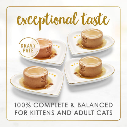 HOTPurina Fancy Feast Gravy Lovers Variety Pack Feast Pate in Wet Cat Food Gravy - (Pack of 1) 4.5 lb. Boxes