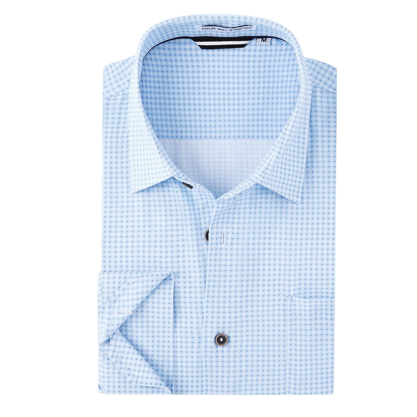 HOTAlex Vando Mens Printed Dress Shirts Regular Fit Casual Button Down Shirt | Wrinkle resistant, Machine washable, Contrast on inner collar & cuff, True-to-size cut, Business & Daily, Easy outfit pairing