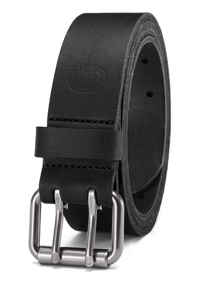 HOTCHAOREN Work Belts for Men, Leather Belt Heavy Duty for Daily Wear | Genuine Leather, Solid Buckle, Casual Wear, Everyday Dress, Gift Box