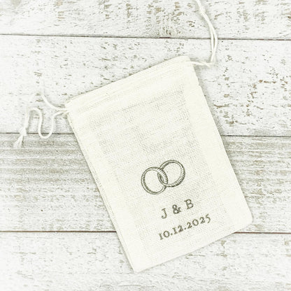 HOTPersonalized Wedding Ring Bag (Wedding Bands)