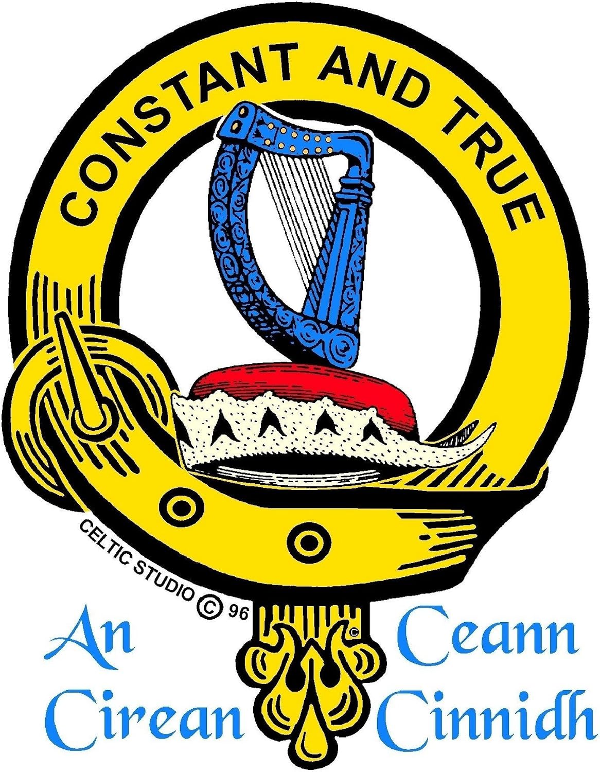 HOTRose Scottish Clan Crest Badge Sporran